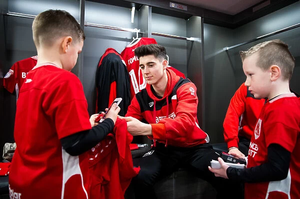 Bristol City FC: Mascots and Players Unite in the Dressing Room