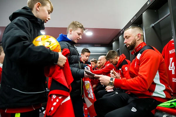 Bristol City FC Mascots: A Pre-Match Tradition in the Dressing Room