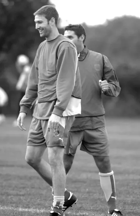 Framed Print : Bristol City FC: McCombe and Orr in Deep Focus during 07-08 Training