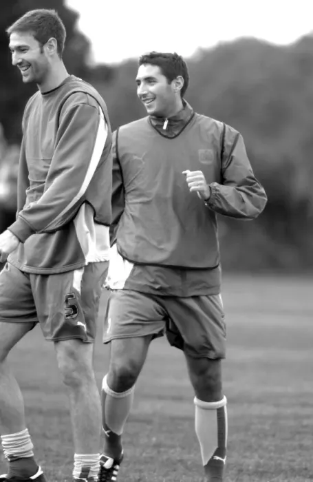 Framed Print : Bristol City FC: McCombe and Orr in Focus during 07-08 Training Framed Print : Bristol City FC: McCombe and Orr in Focus during 07-08 Training
