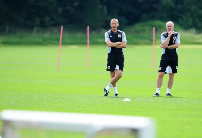 Framed Print : Bristol City FC: Miljen in Focus - Pre-Season Training Intensity Framed Print : Bristol City FC: Miljen in Focus - Pre-Season Training Intensity