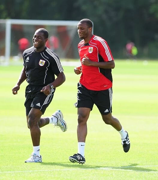 Bristol City FC: New Signing Kalifa Cisse in Action during Pre-Season Training