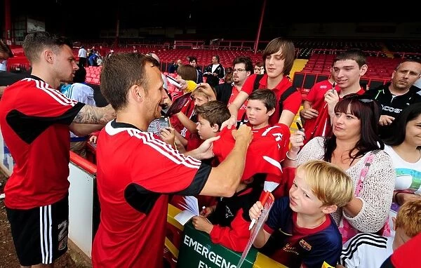 Bristol City FC Open Day: Paul Anderson and Jody Morris Sign Autographs