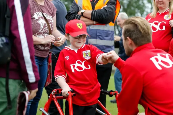 Framed Print : Bristol City FC: Oscar Pycroft Chats with Wade Elliott Post-Match at Brislington Stadium (July 2015) Framed Print : Bristol City FC: Oscar Pycroft Chats with Wade Elliott Post-Match at Brislington Stadium (July 2015)