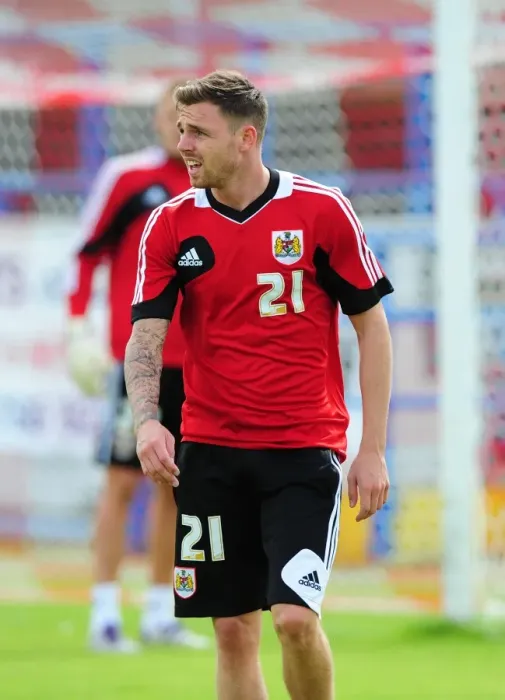 Framed Print : Bristol City FC: Paul Anderson in Pre-Season Training (Scotland Tour, 2012)