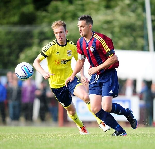 Bristol City FC in Pre-Season Friendly Action Against Ashton and Backwell United (July 2013)
