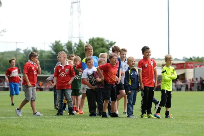 Framed Print : Bristol City FC Pre-Season Friendly: Bristol City Community Trust vs Brislington FC and Keynsham Town, 2015