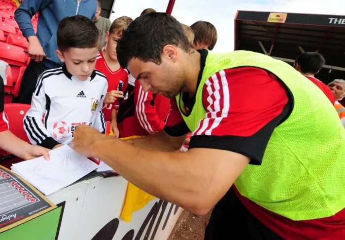 Framed Print : Bristol City FC: Pre-Season Open Day - Richard Foster Signing Autographs Framed Print : Bristol City FC: Pre-Season Open Day - Richard Foster Signing Autographs