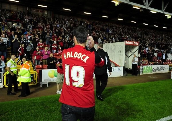 Bristol City FC: Sam Baldock Unveiled at Ashton Gate Stadium during Half Time against Crystal Palace, 2012