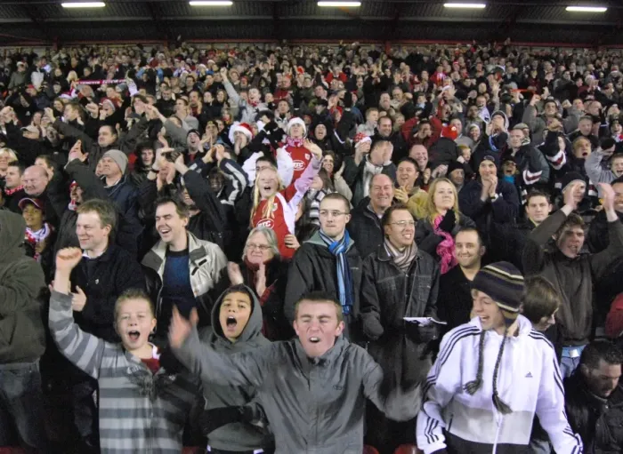 Framed Print : Bristol City FC: A Sea of Passionate Pride - Unyielding Support from the Fans Framed Print : Bristol City FC: A Sea of Passionate Pride - Unyielding Support from the Fans