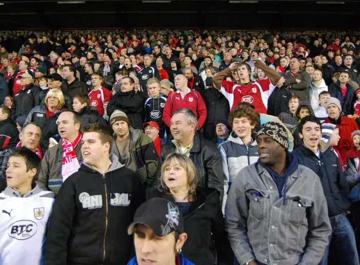 Framed Print : Bristol City FC: A Sea of Unwavering Passion and Loyalty - Devoted Fans Pride Framed Print : Bristol City FC: A Sea of Unwavering Passion and Loyalty - Devoted Fans Pride