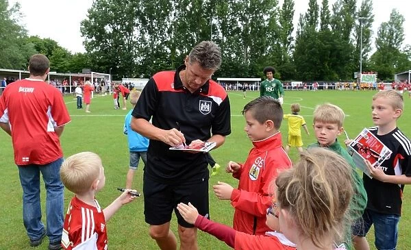 Bristol City FC: Steve Cotterill Connects with Young Fans at Pre-Season Training
