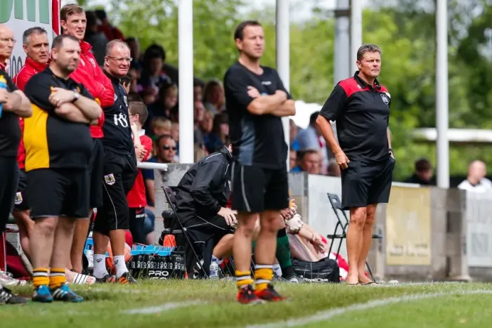 Framed Print : Bristol City FC: Steve Cotterill Observes Preseason Match Against Keynsham Town Framed Print : Bristol City FC: Steve Cotterill Observes Preseason Match Against Keynsham Town