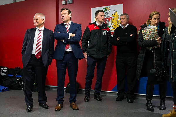 Bristol City FC: Steve Lansdown and Mark Ashton in the Tunnel After the Game (Bristol City v Sheffield Wednesday, 2017)