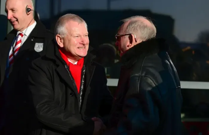 Framed Print : Bristol City FC: Steve Lansdown Mingles with Fans at Ashton Gate during Bristol City vs. Reading Match, January 2017 Framed Print : Bristol City FC: Steve Lansdown Mingles with Fans at Ashton Gate during Bristol City vs. Reading Match, January 2017