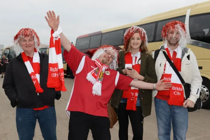 Framed Print : Bristol City FC: Thousands of Fans Heading to Wembley for Johnstone's Paint Trophy Final Against Walsall