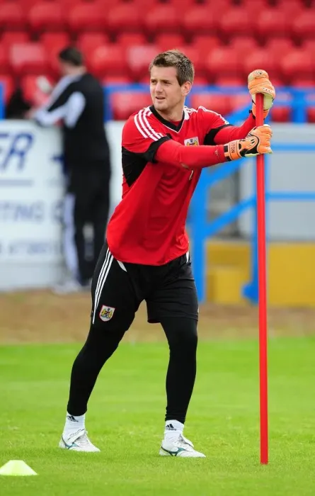 Framed Print : Bristol City FC: Tom Heaton Training Focus, July 2012 - Football Goalkeeper at Work Framed Print : Bristol City FC: Tom Heaton Training Focus, July 2012 - Football Goalkeeper at Work