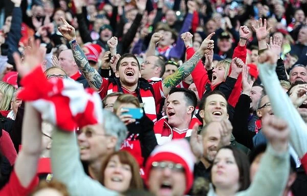 Bristol City FC: Triumphant Moment at Wembley - Johnstone's Paint Trophy Victory Celebrations