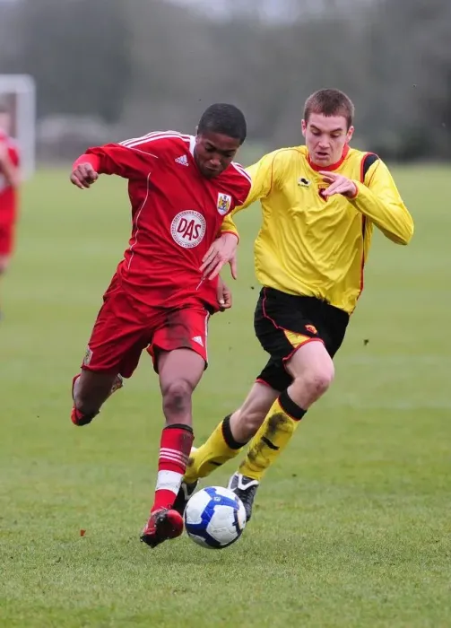 Framed Print : Bristol City FC: Uncovering the Future Stars of Season 10-11: U18s Clash with Watford Framed Print : Bristol City FC: Uncovering the Future Stars of Season 10-11: U18s Clash with Watford