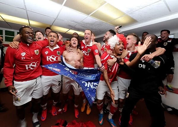 Bristol City FC: Unforgettable Moment - League One Championship Win in the Changing Room