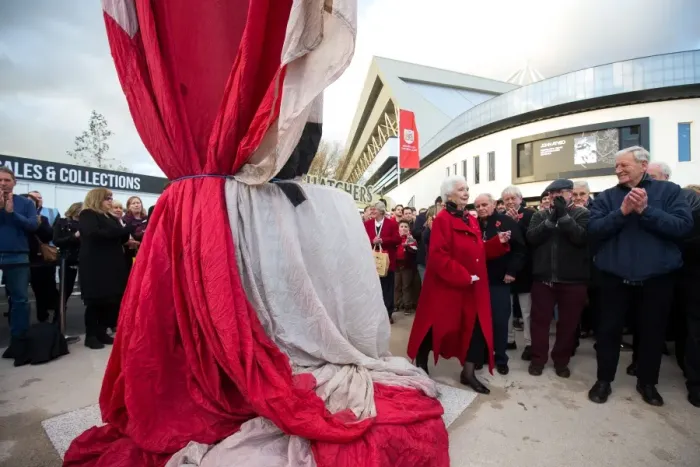 Framed Print : Bristol City FC: Unveiling of John Atyeo's Legendary Statue at Ashton Gate Framed Print : Bristol City FC: Unveiling of John Atyeo's Legendary Statue at Ashton Gate