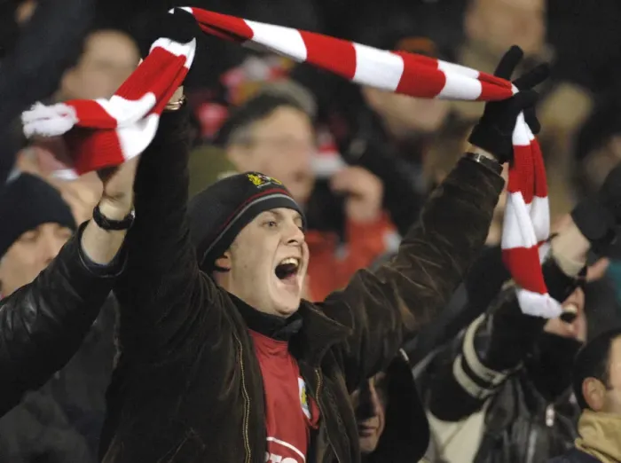 Framed Print : Bristol City FC: Unwavering Passion of the Devoted Fans