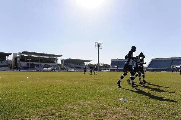 Bristol City FC vs. Extension Gunners: Football Rivalry in Botswana's International Stadium (July 2014)