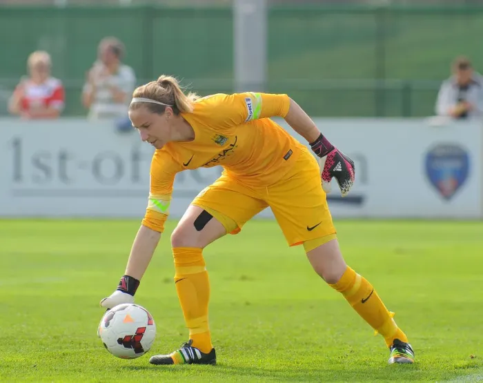 Framed Print : Bristol City FC vs Manchester City Ladies: Karen Bardsley in Action Framed Print : Bristol City FC vs Manchester City Ladies: Karen Bardsley in Action