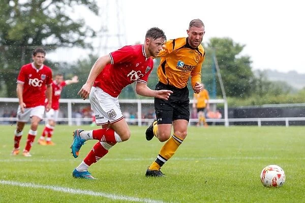 Bristol City FC: Wes Burns in Action during Pre-Season Community Match against Keynsham Town