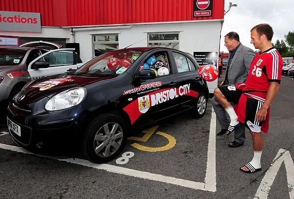 Bristol City FC: Wessex Garages Open Day - Flicking Footballs into a Car