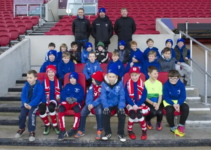 Framed Print : Bristol City FC: Winscombe JFC Coaches in the Dugout during Bristol City v Reading Match, Sky Bet Championship, Ashton Gate, 2017