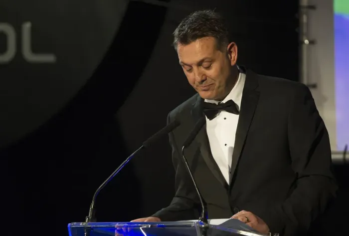 Framed Print : Bristol City FC's Andrew Billingham at 2015 Gala Dinner