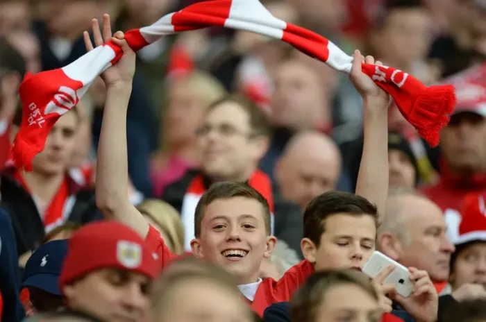 Framed Print : Bristol City FC's Glory: Johnstone's Paint Trophy Victory Celebration at Wembley