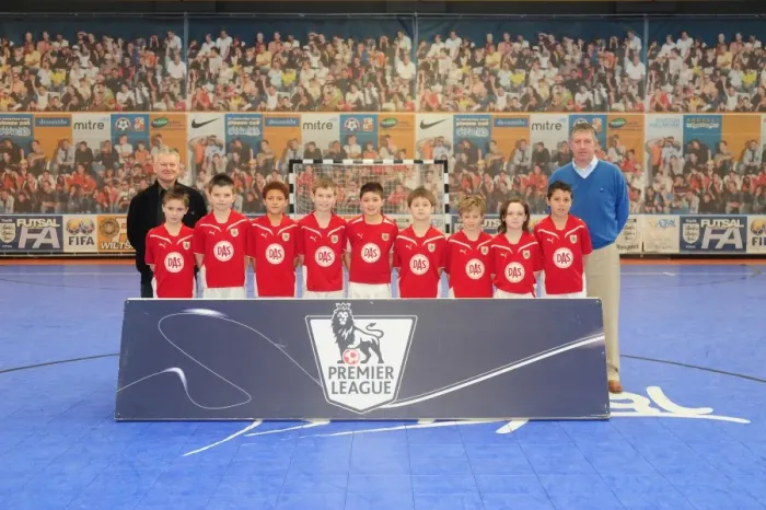 Framed Print : Bristol City First Team at 09-10 Academy Futsal Tournament