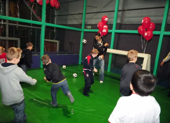 Framed Print : Bristol City First Team: 09-10 Season - Celebrating Christmas at City Redz Trampoline Park Framed Print : Bristol City First Team: 09-10 Season - Celebrating Christmas at City Redz Trampoline Park