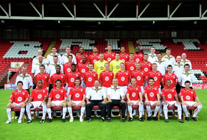 Framed Print : Bristol City First Team: 09-10 Season - Team Photo