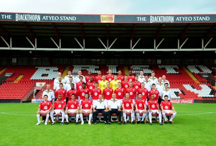 Framed Print : Bristol City First Team: 09-10 Unified Season Photo