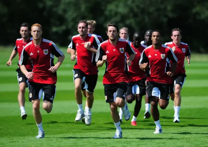 Framed Print : Bristol City First Team: 2011-12 Season - Gearing Up for Intense Pre-season Training Framed Print : Bristol City First Team: 2011-12 Season - Gearing Up for Intense Pre-season Training