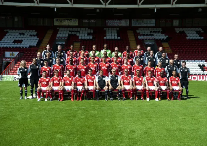 Framed Print : Bristol City First Team: 2011-2012 - Season 11-12 Team Photo