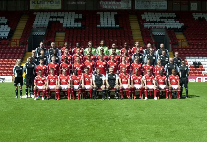 Framed Print : Bristol City First Team: 2011-2012 Season - Team Photo