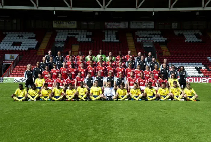 Framed Print : Bristol City First Team: 2011-2012 Season Unified Team Photo