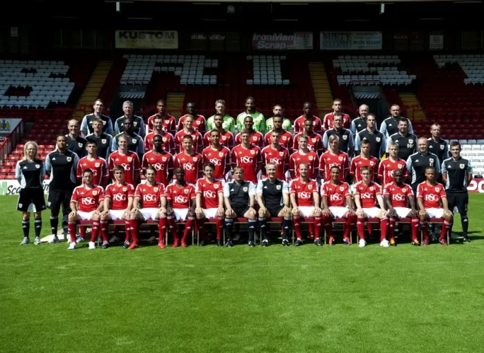 Framed Print : Bristol City First Team: 2011-2012 - Team Photo