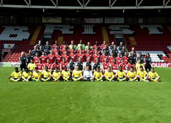 Framed Print : Bristol City First Team: 2011-2012 - Unified Team Photo