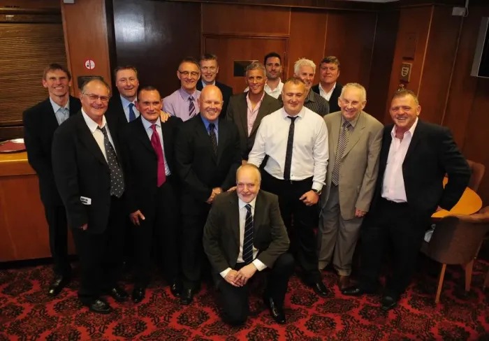 Framed Print : Bristol City First Team: Freight Rover Trophy Reunion - Celebrating Glory from Season 10-11