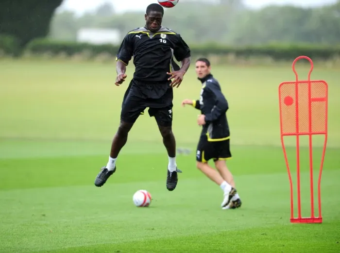 Framed Print : Bristol City First Team: Gearing Up for the 09-10 Season - Pre-Season Training