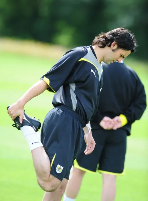 Framed Print : Bristol City First Team: Gearing Up for the 09-10 Season - Pre-Season Training