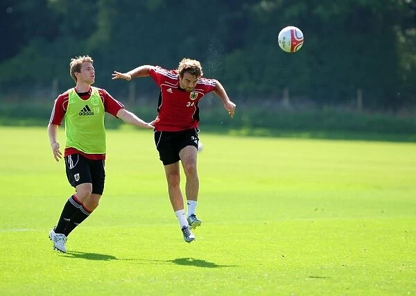 Bristol City First Team: Gearing Up for the 2010-11 Season - Intense Training Session (September 2010)