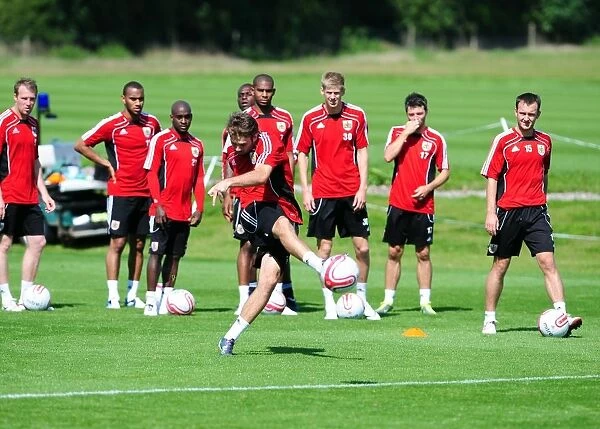 Bristol City First Team: Gearing Up for Season 10-11 - Intense Training Session on September 2, 2010