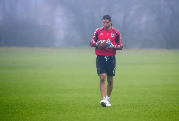 Framed Print : Bristol City First Team: Gearing Up for Season 10-11 - January 13, 2011 Training Session