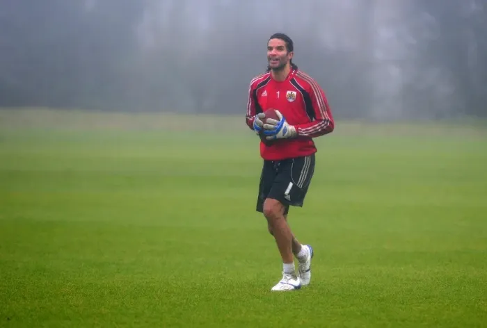 Framed Print : Bristol City First Team: Gearing Up for Season 10-11 - January 13, 2011 Training Session